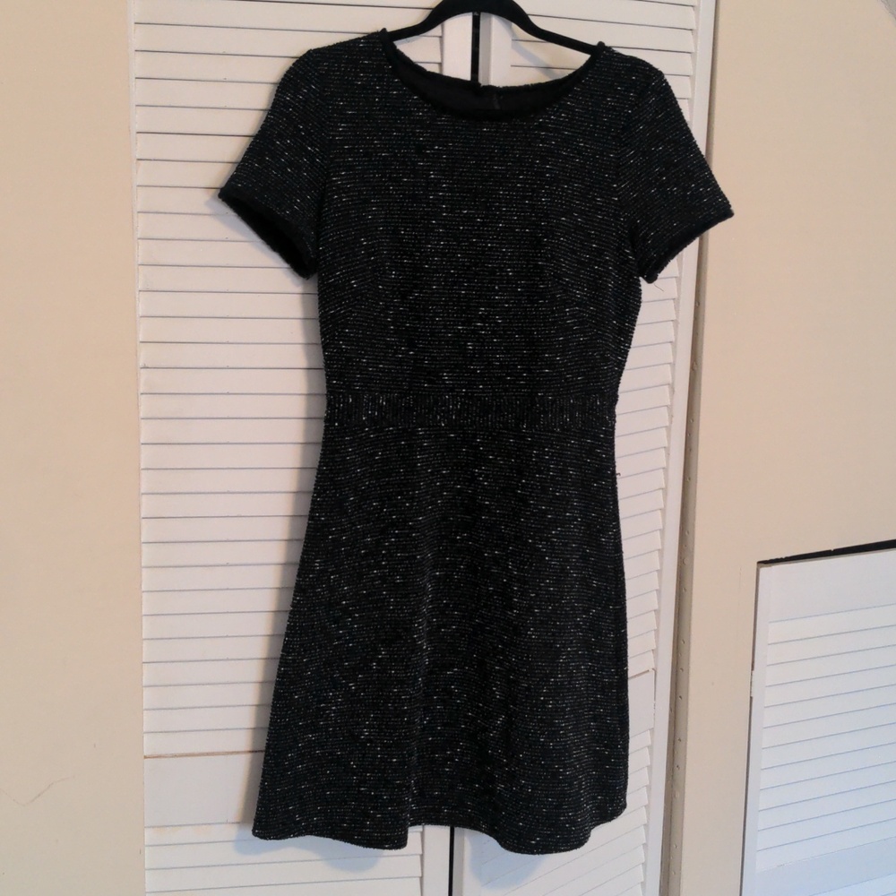 LOFT Black & White Mini Dress